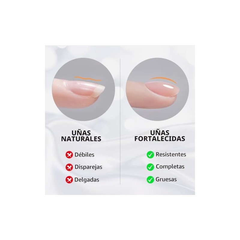 GAOY- Gel constructor transparente para uñas, fortalecedor de uñas de