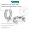 Txdvbls Silver Hoop Earrings for Women Cubic Zirconia Cartilage Mens