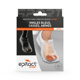 EPITACT | Sportnagelschutz | Blaue, gebrochene, beschädigte Nägel, Blasen | beugt und lindert Schmerzen an den Zehen durch Reibung im Sportschuh (XL)