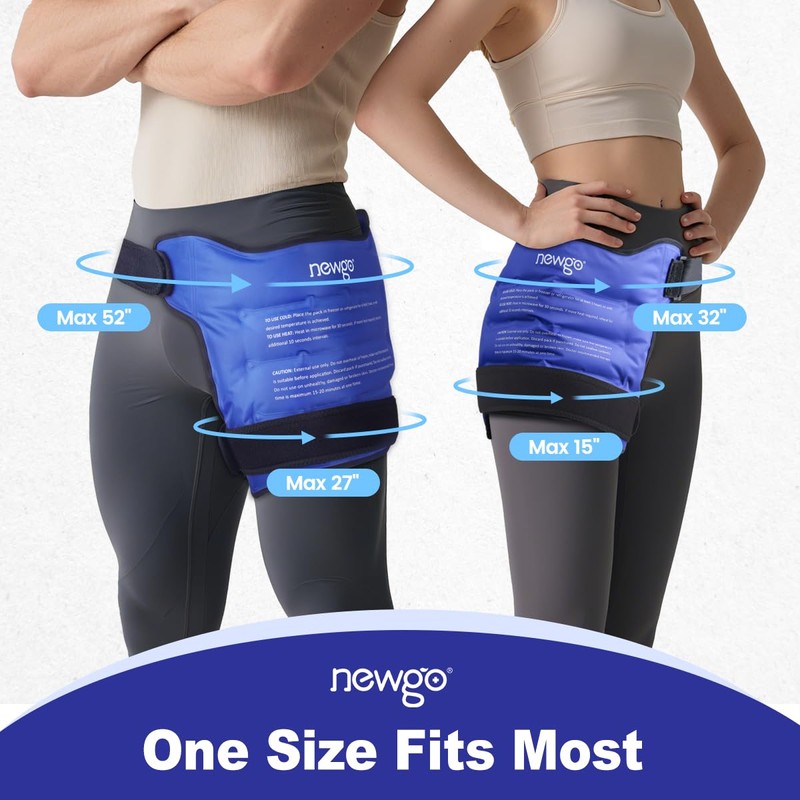 NEWGO Hip Ice Pack Wrap Cold Therapy Gel Pack for