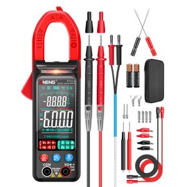 ANENG Clamp Meter Multimeter Tester Auto Ranging TRMS 6000 Counts AC/DC Current Voltage Ohm Volt Amp Meter Meansures NCV Continuity Diode Resistance Capacitance Null/Fire Wire Electrical Tools
