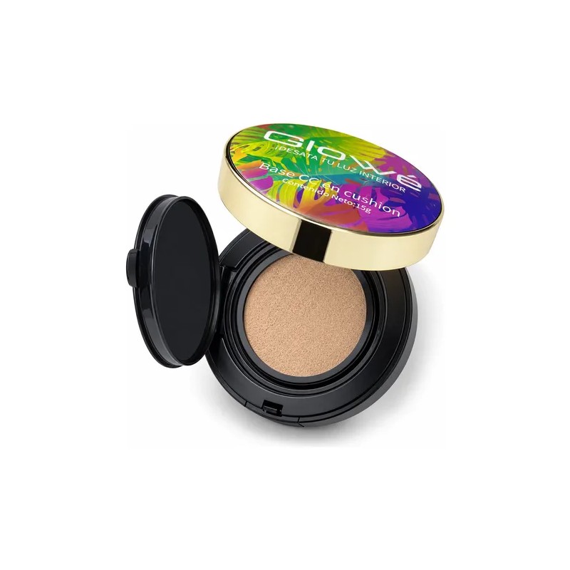 Crema Cc Glowe Cojín Corrector Maquillaje 2 Tonos