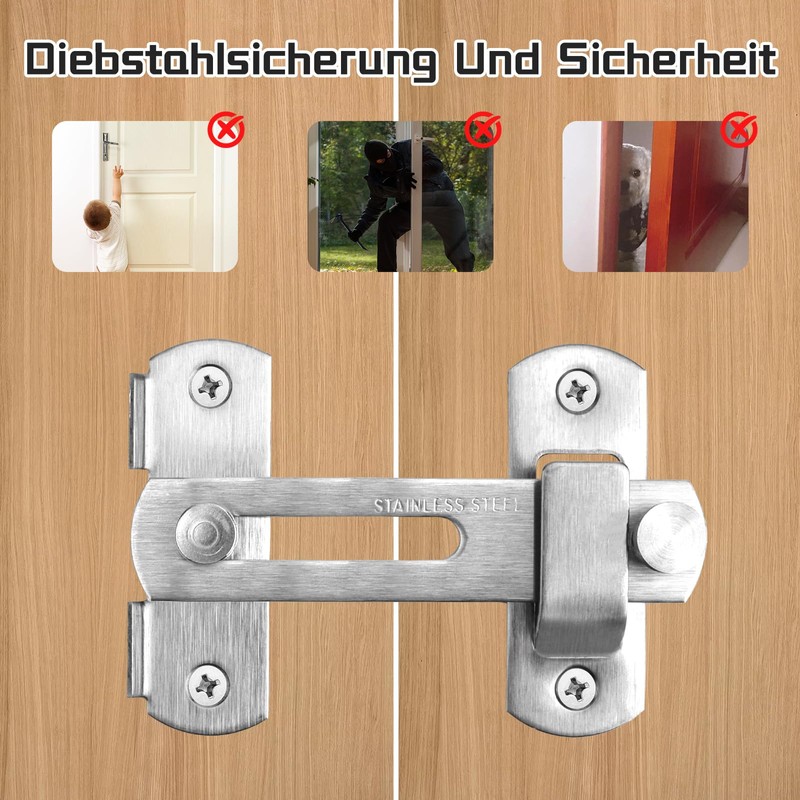 BEILUBANG Door Latch 2 Pcs Barn Door Latch With Screws