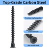 M7 x 50mm Confirmat Screws Black 20 PCs, Hex Socket