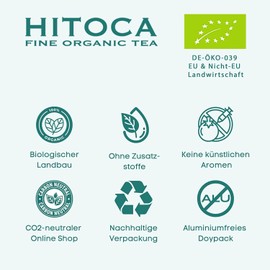 Gunpowder Tea - Organic - Loose - Green Tea - Gunpowder Green Tea - Hand Rolled - Green Tea - Gunpowder Tea - China - Premium - 40 Cups · Chinese Green Tea - Hitoca® Tea