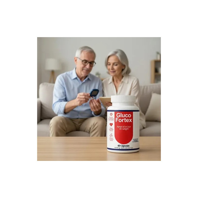 Gluco Fortex | 120 Cápsulas | 2 Frascos | Soporte