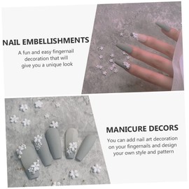 Housoutil 3bags Quality Flower Nail Art Decors and Fade-Resistant Nail Decorations for Women