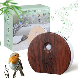Singing Bird Box Original, Portable Bird Chirping Box with Motion Sensor & Timer & 9 Relaxing White Noise, Natural Sound Box Forest Source for Bathroom, Home, Baby, Adult, Travel Relaxing (0-90dB)