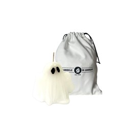 Cereria Di Giorgio - Candela a Forma di Fantasma - Colore Bianco - Altezza 6.5 cm - Halloween - Idea regalo - Artigianale