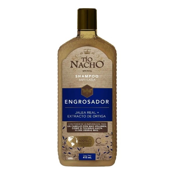 Tío Nacho Shampoo Engrosador Anti-Caída. Botella Con 415ml.