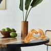 Hogrzinne Heart Hands Sculpture, [Unique Design] Large Gold Decor for