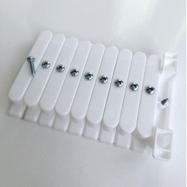 False Front Cabinet Clips (4 ½ inch, Set of 10 with Screws) Drawer Front Fasteners Kitchen Cabinet Clips Cabinet Furniture Connectors False Drawer Front Hardware