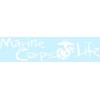 Marine Corps Life Vinyl Transfer Decal with Eagle Globe and