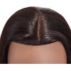 Training Head Maniqui Cabeza Cabello Natural Negro 55 Cm Training