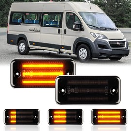 OZ-LAMPE 2Pcs Turn Signal Light,position light for Ducato Citroen Relay Peugeot Boxer Renault Trucks Magnum Midliner Midlum Premium VOLVO FE FL,48 SMD LED Flowing Side Indicator