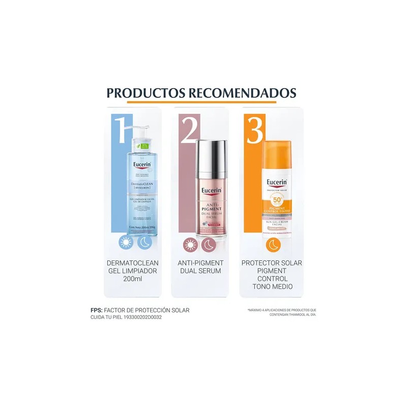 Protector Solar Antipigment Tono Medio Fps50 50ml Eucerin