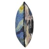 German Shepherd Art Painting - Starry Night Dog Lover Throw