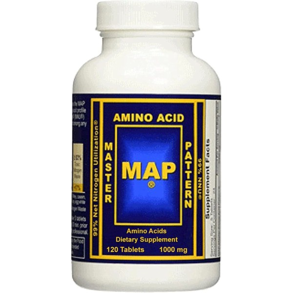 MAP Master Amino Acids Pattern 1000mg Dietary Supplement 120 Tablets,