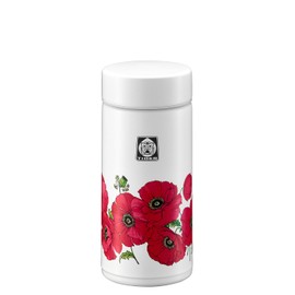TIGER MMP-T020WF Vacuum Insulated Bottle, 6.8 fl oz (200 ml), Web Exclusive, 100th Anniversary Model, Retro Pattern, Poppy