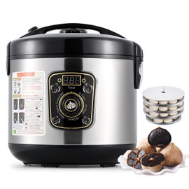 Moongiantgo 8L Black Garlic Fermenter Garlic Fermenting Machine, Easy One-Button Operation Automatic Intelligent Large Capacity Black Garlic Maker with Precise Time Control for 6-16 Days, 110V (8L)
