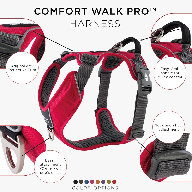 DOG Copenhagen Comfort Walk Pro Harness, Classic Red, Size XL