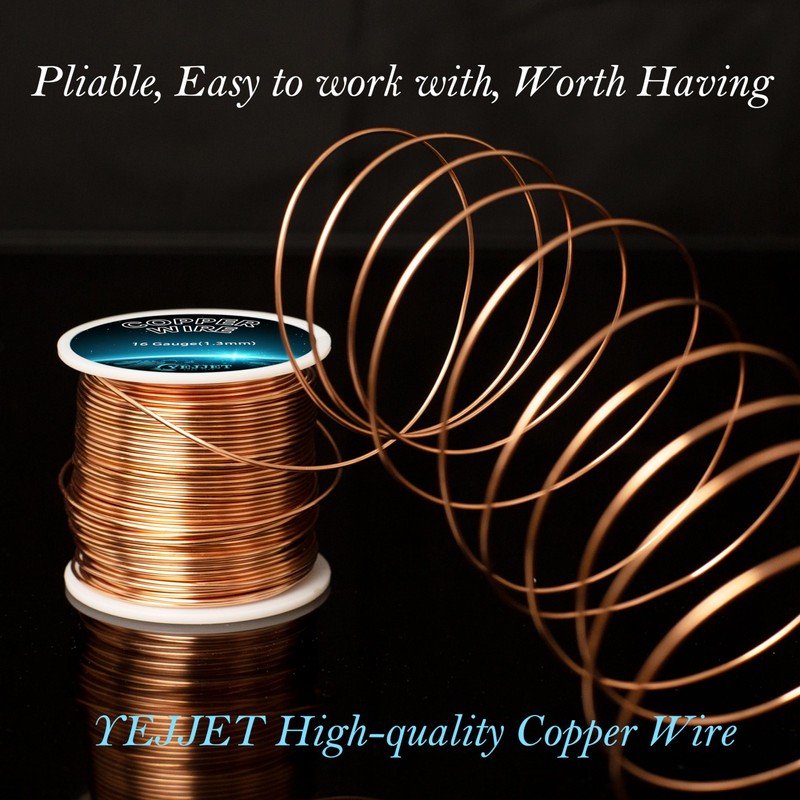 99.9% Pure 12 Gauge Copper Wire for Jewelry Making, 1
