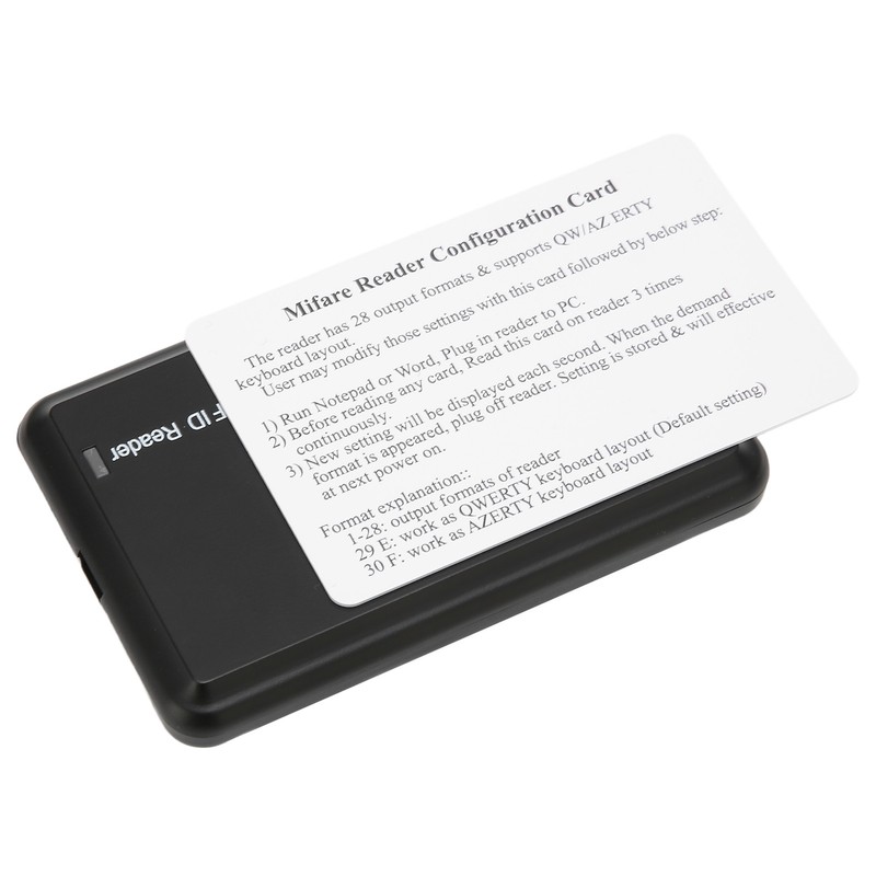 USB Card Reader Changeable Output Format 13.56MHz Contactless for RFID