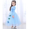 SANNYHHOOT - Disfraz de Princesa para niñas, 1blue with Accessories,