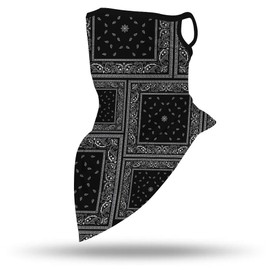 HONGRSMY Face Mask Neck Gaiter Shield Scarf Bandana Face Mask Seamless UV Protection and Windproof Hanging Ears Face Mask for Men Women Motorcycle Cycling Riding Skiing Party（Broken flower-4）