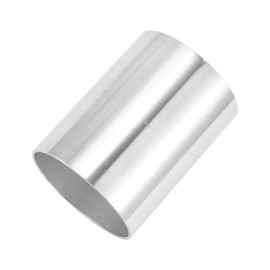 TUCKBOLD 76mm/3" OD Straight 6061 Aluminum Alloy Tube Intercooler Surface Polishing Air Intake Connection Hose Double Flat Head 100mm 3.9"(L) 1mm 0.04"(T)