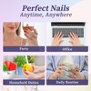 Krystil Press On Nails, 15 Sizes - 30 Nails Kit,
