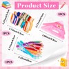 Yuxung 3 Pcs Book Pencil and Ruler Hair Claw Clips