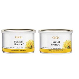 Gigi Tin Honee - Tarro facial de cera de 14 onzas (paquete de 2)