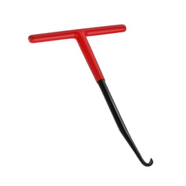 Exhaust Spring Hook, T Hook Spring Puller, Spring Puller Made of Steel, T-Handle Motorcycle Tool with Rubber Coating, Exhaust Spring Hook Metal, for Scooters, Motorcycles, Bicycles, Trampoline Tool