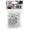 Rainbow Loom® Glitter Collection: White Diamond Rubber Bands with 24