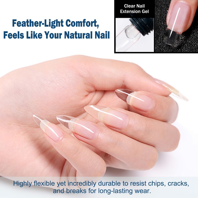 Clear Polygel Nail Builder Gel – Hard Gel for Nail