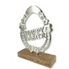 Wooden and Metal Easter Decoration Wood and Metal Easter Egg
