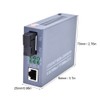 2 Pcs Ethernet Converter Single Mode Single Core RJ45 Gigabit