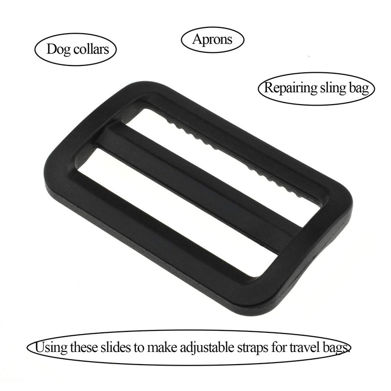 Hao Pro 1.5 Inch Tri Glides Slides Clips Buckles Gripping