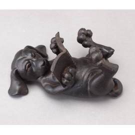 Toyo Stone Creation Animal Ornament Reading Dog 11030