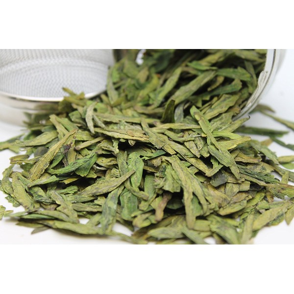 Tealyra - Premium Dragon Well - Long Jing - Green Tea - Loose Leaf Tea - First Grade - Organically Grown - 4-Ounce