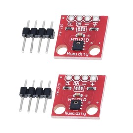 Hailege 2pcs HTU21D Temperature Humidity Sensor Breakout Module I2C IIC 1.5V-3.6V Replaces SHT15 Compatible with SHT20 SHT21