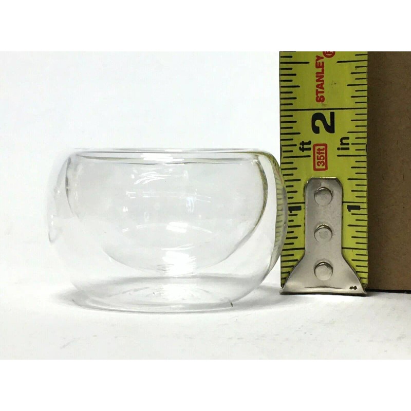 Kitchenables (8) Double Walled Borosilicate Heat Resistant Glass Small Tea