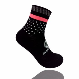 Morethan MT-DVA-001 Cycling Socks (One Size) Multi-Purpose Socks (Cycling/Running/Camping), Black