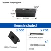 Muzata 500PCS Hidden Deck Fasteners for Composite Decking Boards Universal