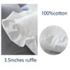 Ruffles Pillow Cases Shams Covers White Queen Size 2 Pack