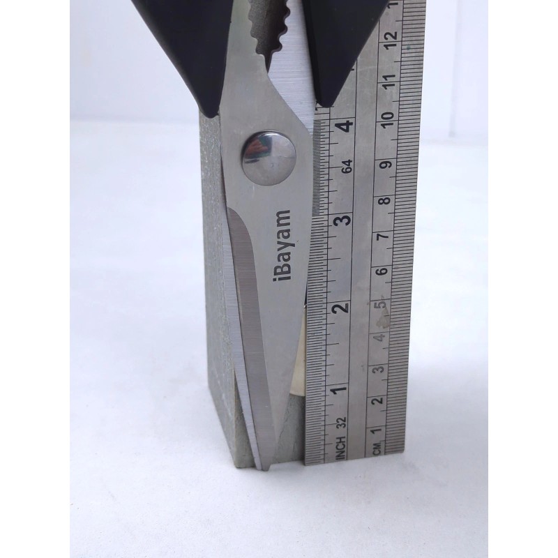 iBayam Kitchen Scissors / SHEARS, All Purpose Heavy Duty Black