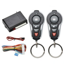 Universal Remote Control Central Locking Kit MASO Car Door Lock with Contorl Box + 2 Replacement Remote Contorl