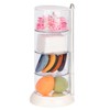 JessLab Stackable Storage, 4 Layers Acrylic Hair Accessory Organizers Containers
