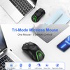 HXSJ T40 T40 Wireless Mouse 2.4G+BT5.1+BT5.1 USB Receiver Triple Modes